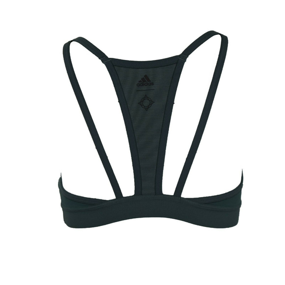 Adidas Womens Top Sports Bra Flow Halter Top New - Picture 2 of 2